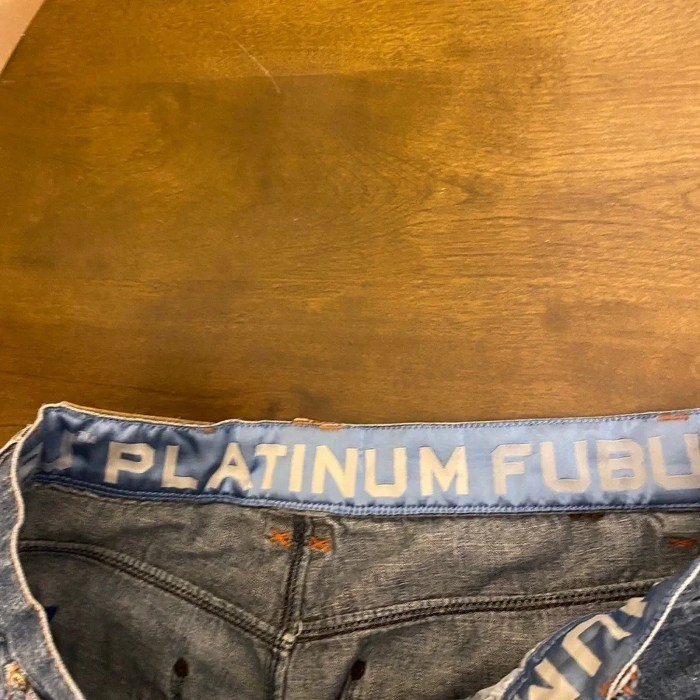 RARE ! Russell Character From Fat Albert FUBU  Y2K Jeans Approx 36”  x 31”